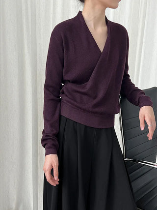 cross placket sweater
