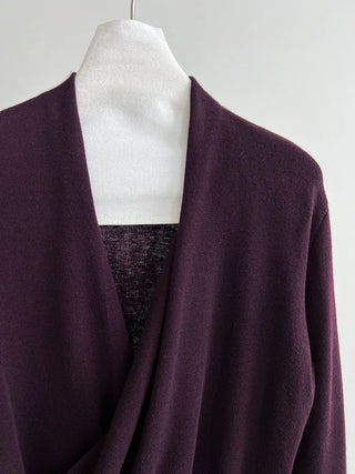cross placket sweater