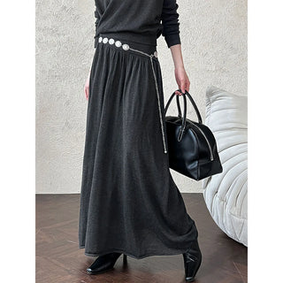 wool knit skirt