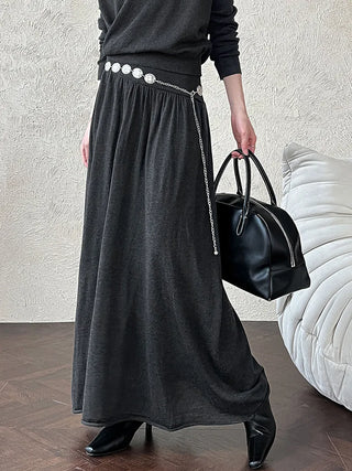 wool knit skirt