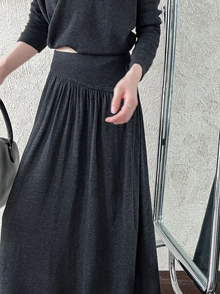 wool knit skirt