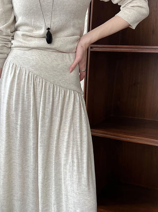 wool knit skirt
