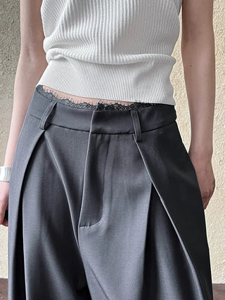 lace wide pants