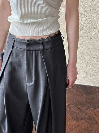 lace wide pants