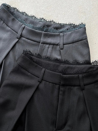lace wide pants