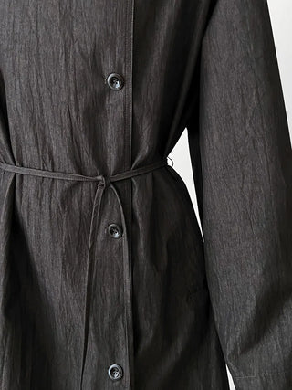 stand collar trench coat