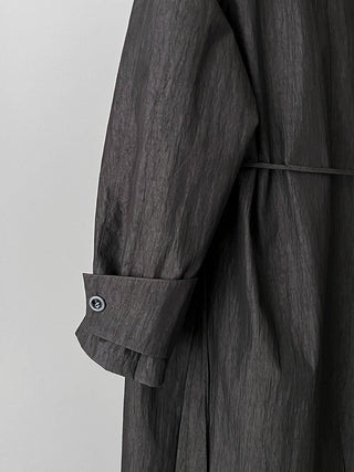 stand collar trench coat