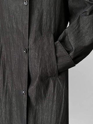 stand collar trench coat