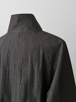 stand collar trench coat