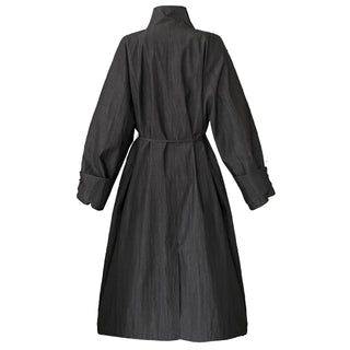 stand collar trench coat