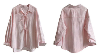 lace-up loose top
