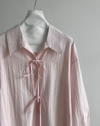 lace-up loose top