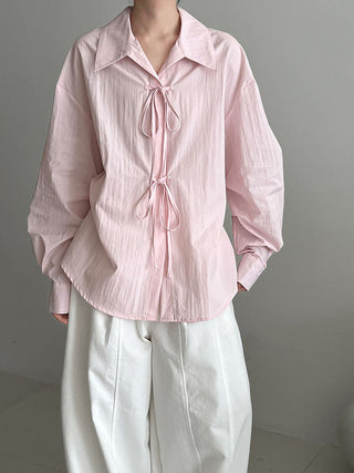 lace-up loose top
