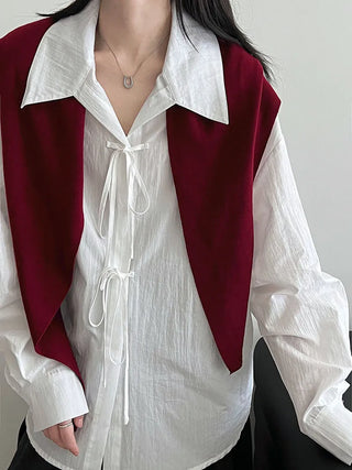 lace-up loose top