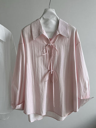 lace-up loose top