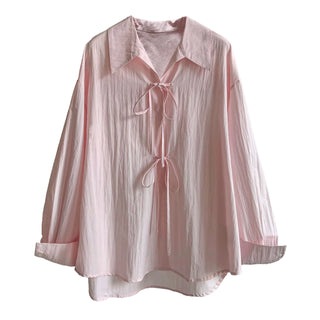 lace-up loose top