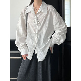 lace-up loose top