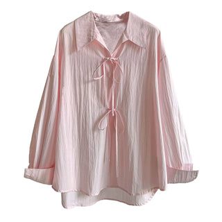 lace-up loose top