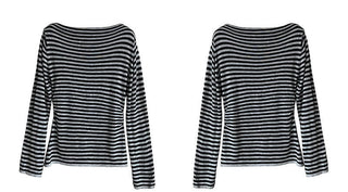 ribbon striped sweater