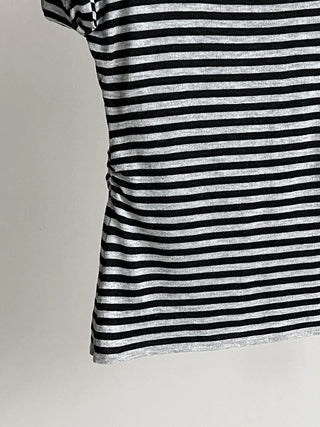 ribbon striped sweater