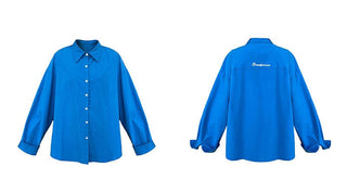 letter embroidered shirt