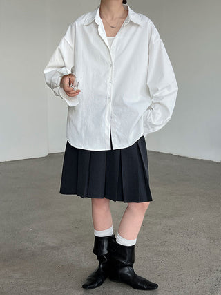 letter embroidered shirt
