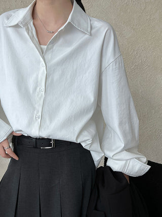 letter embroidered shirt