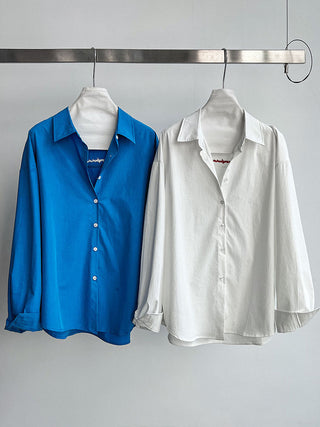 letter embroidered shirt
