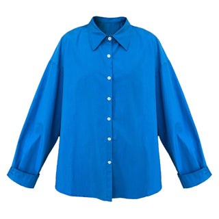 letter embroidered shirt