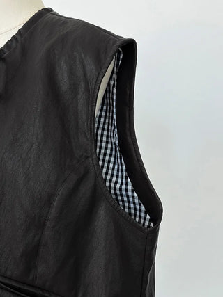 pu vest cardigan
