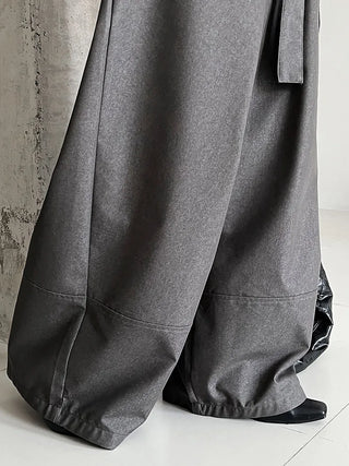 asymmetric wide pants