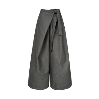 asymmetric wide pants