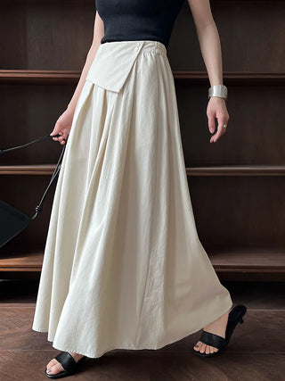 elastic A-line skirt