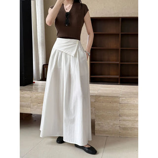 elastic A-line skirt