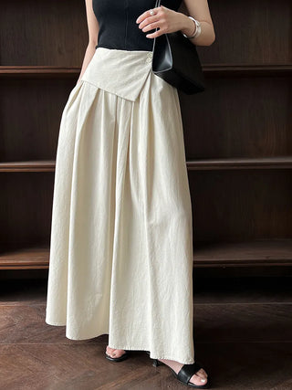elastic A-line skirt