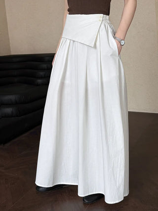 elastic A-line skirt
