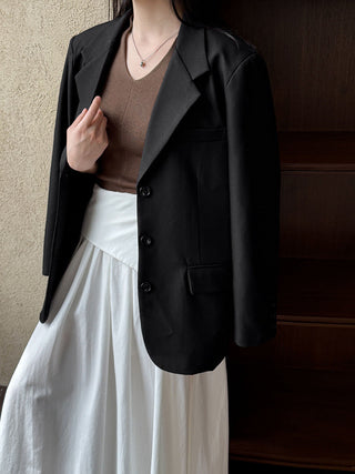 elastic A-line skirt