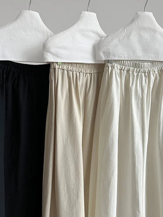 elastic A-line skirt