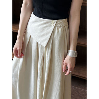 elastic A-line skirt