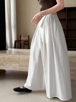 elastic A-line skirt