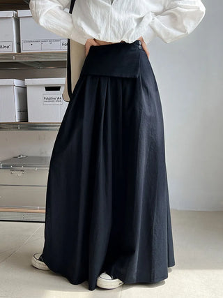 elastic A-line skirt