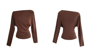 slim shoulder sweater