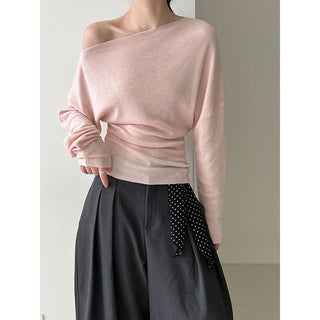 slim shoulder sweater