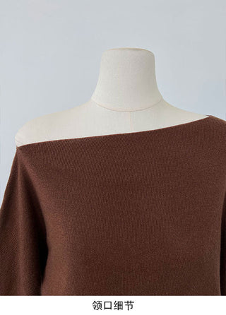 slim shoulder sweater