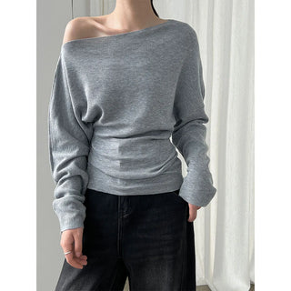 slim shoulder sweater