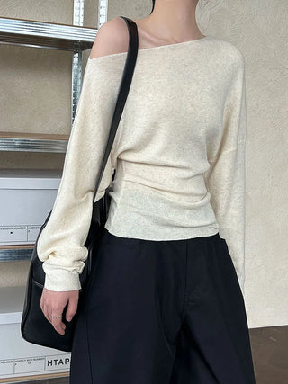 slim shoulder sweater