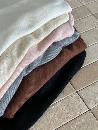 slim shoulder sweater