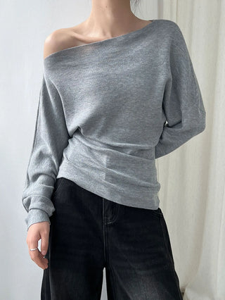 slim shoulder sweater