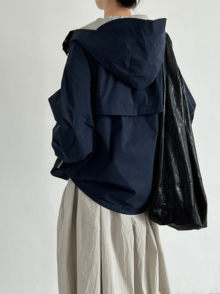 hooded shell jacket