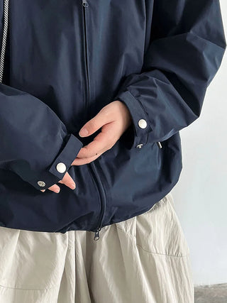 hooded shell jacket